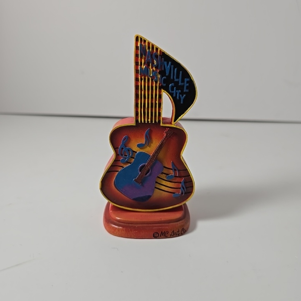 Nashville Tennessee music city Mini embossed plaque wood new - Picture 4 of 5